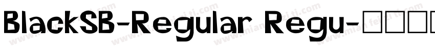 BlackSB-Regular Regu字体转换